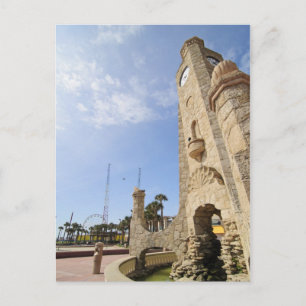 Daytona Beach Boardwalk Clock Tower Postcard