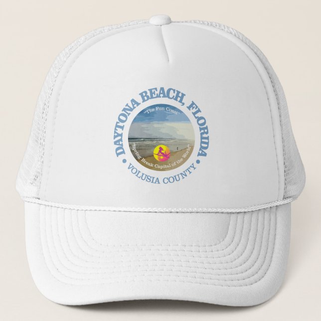 Daytona Beach (C) Trucker Hat (Front)