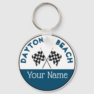 Daytona Beach - Chequered Flag s Key Ring