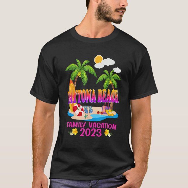 Daytona Beach Family Vacation Summer Beach Matchin T-Shirt (Front)