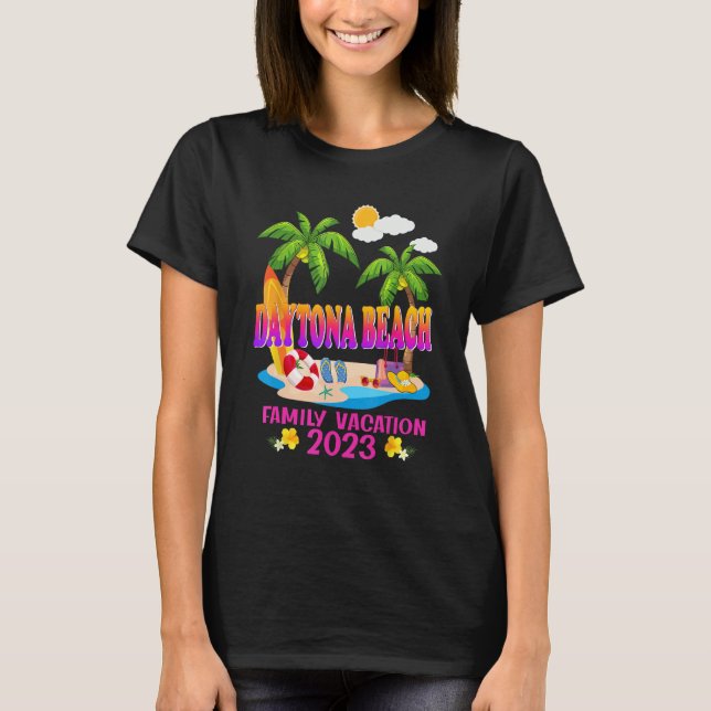 Daytona Beach Family Vacation Summer Beach Matchin T-Shirt (Front)