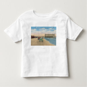 Daytona Beach, FL - Beach View of Pier Casino Toddler T-Shirt