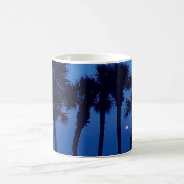 Daytona Beach FL Tropical Palm Tree Moon Mug (Center)