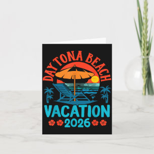 Daytona Beach Florida 2026 Family Vacation Summer  Card