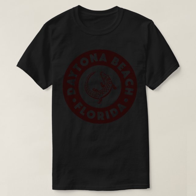 Daytona Beach Florida Circle Brown T-Shirt (Design Front)
