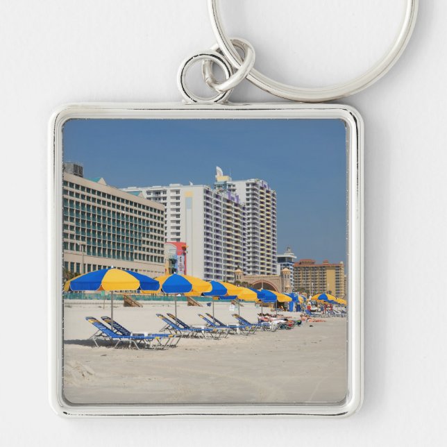 Daytona Beach Florida Landscape Key Ring (Front)
