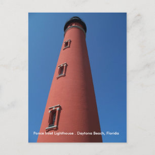Daytona Beach Florida Lighthouse Postcard photo FL