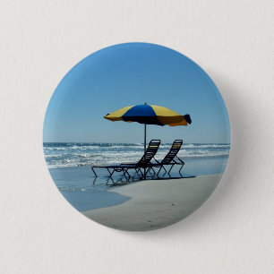 Daytona Beach Florida Photography 6 Cm Round Badge