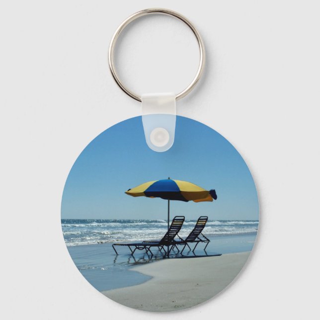 Daytona Beach Florida Photography Key Ring (Front)