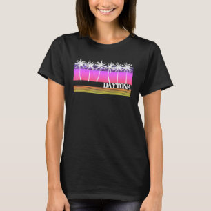 Daytona Beach Florida Retro Style Vintage Sunset 7 T-Shirt