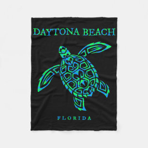 Daytona Beach Florida Sea Turtle Boys Girls Toddle Fleece Blanket