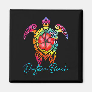Daytona Beach Florida Tie Dye Sea Turtle Vacation  Magnet