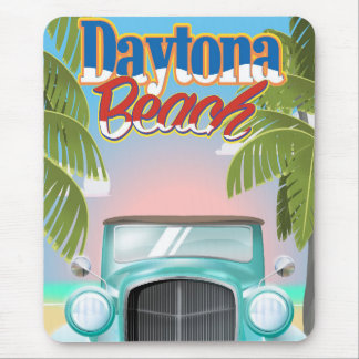 Daytona Beach, Florida USA vintage travel poster Mouse Pad