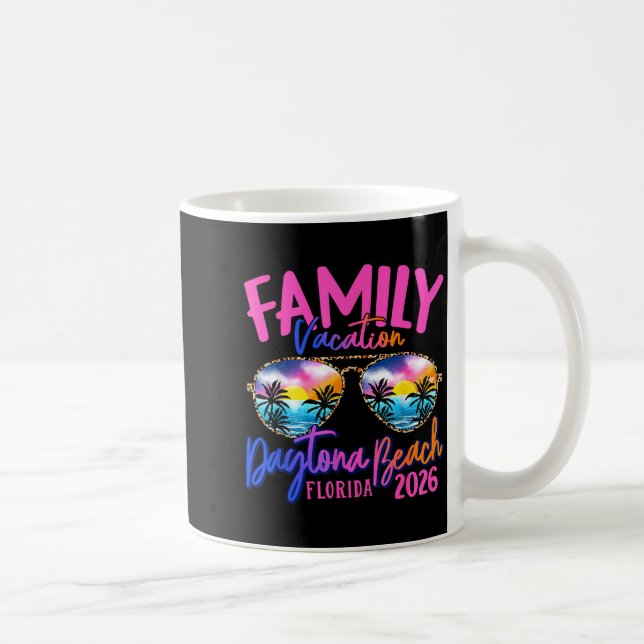 Daytona Beach Florida Vacation 2026 Matching Famil Coffee Mug (Right)