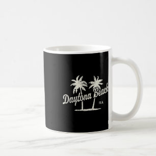 Daytona Beach Florida Vintage 70s Palm Trees Graph Coffee Mug