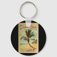 Daytona Beach Palm Tree Vintage Travel