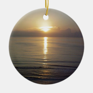 Daytona Beach sunrise Ceramic Ornament