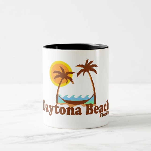Daytona Beach. Two-Tone Coffee Mug (Center)