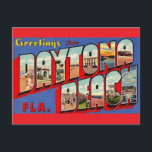 Daytona Beach Vintage Postcard<br><div class="desc">Such a great vintage postcard for Daytona Beach,  Florida repurposed!</div>