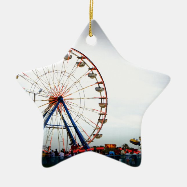 Daytona Boardwalk Ceramic Ornament (Front)
