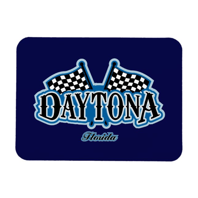 Daytona Flagged Magnet (Horizontal)