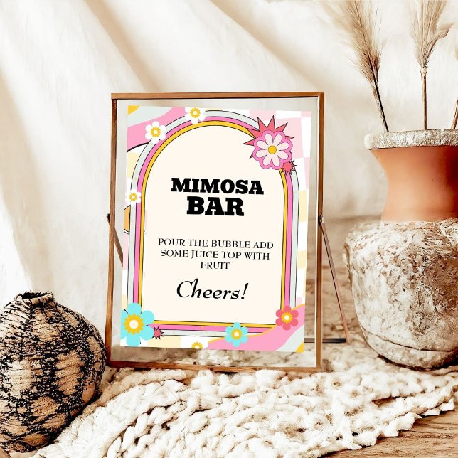 Dazed & Engaged Bachelorette Mimosa Bar Table Sign (Creator Uploaded)