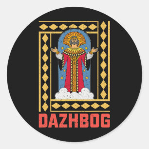 Dazhbog Ancient Mythological Slavic Paganism Russi Classic Round Sticker