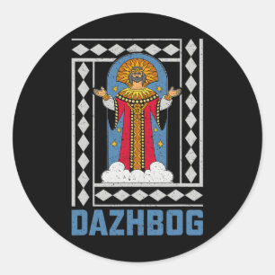 Dazhbog Ancient Mythological Slavic Paganism Russi Classic Round Sticker