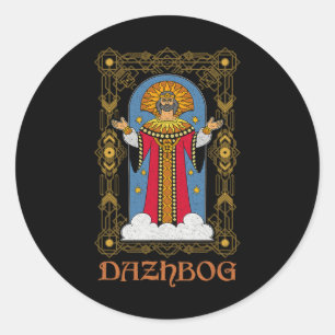 Dazhbog Ancient Mythological Slavic Paganism Russi Classic Round Sticker