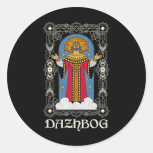 Dazhbog Ancient Mythological Slavic Paganism Russi Classic Round Sticker
