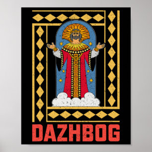 Dazhbog Ancient Mythological Slavic Paganism Russi Poster