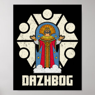 Dazhbog Ancient Mythological Slavic Paganism Russi Poster