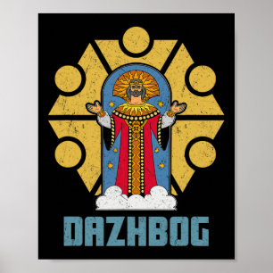 Dazhbog Ancient Mythological Slavic Paganism Russi Poster