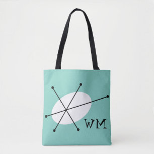 Dazzle Blue monogram all over tote Bag