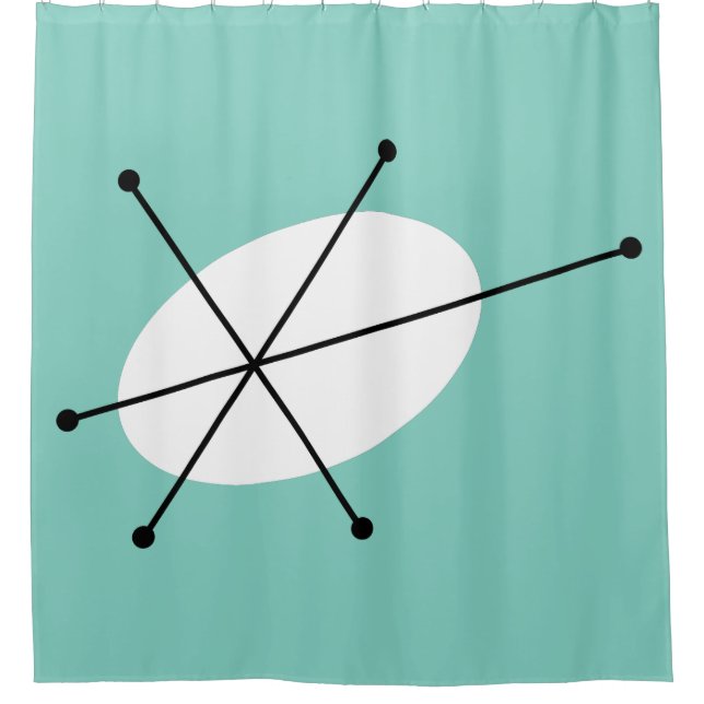 Dazzle Blue shower curtain (Front)