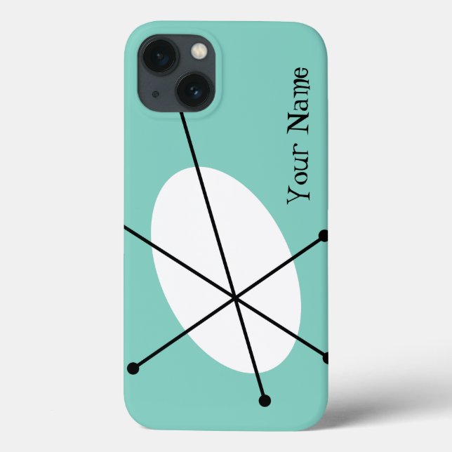 Dazzle Blue 'Your Name' iPad case (Back)