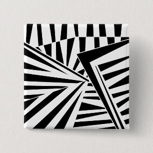 dazzle camouflage(black) 15 cm square badge