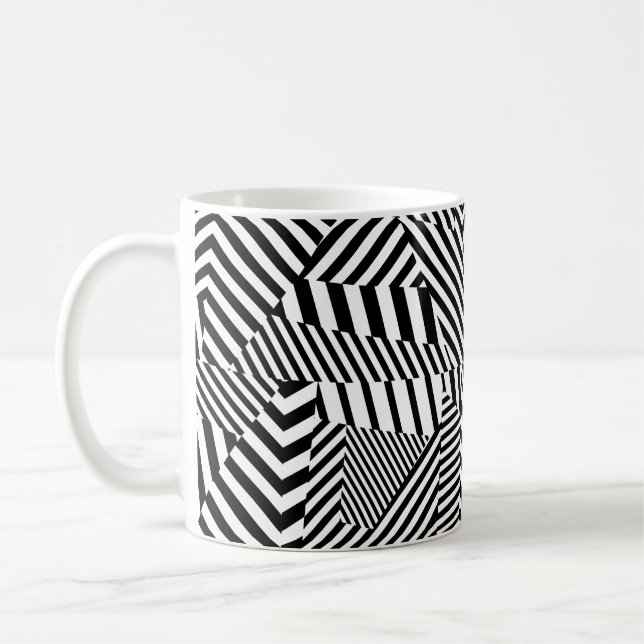 Dazzle Camouflage Coffee Mug (Left)