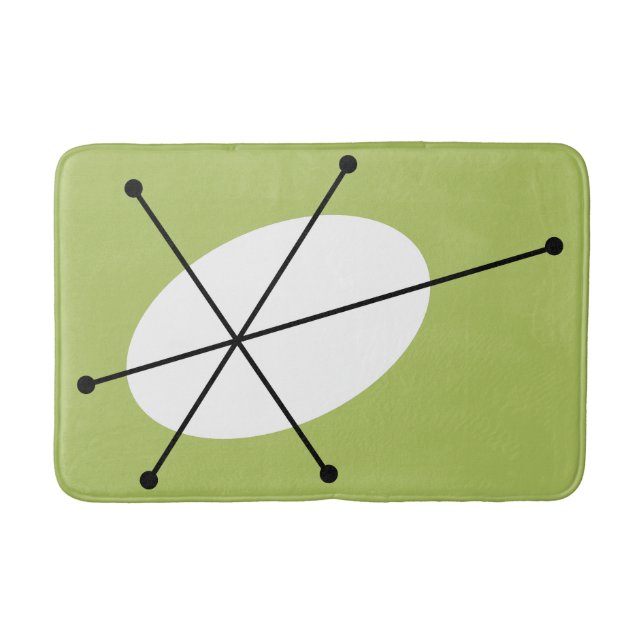 Dazzle Green bath mat (Front)
