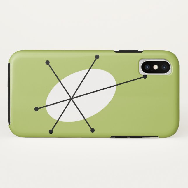 Dazzle Green iPhone case (Back (Horizontal))
