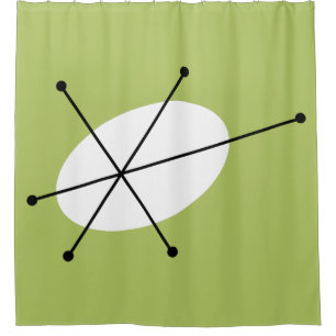 Dazzle Green shower curtain
