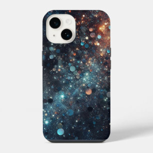Dazzle in Dark Blue: The Ultimate Glitter iPhone 14 Case