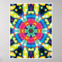 Dazzle Kinetic Collage Kaleidoscope Poster