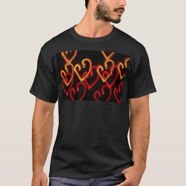Dazzle Love Hearts 2 T-Shirt (Front)