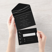 Dazzle Me Chic Wedding Save the Date