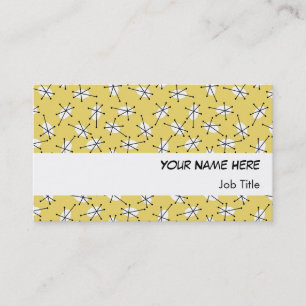 Dazzle Multi Yellow business card white stripe