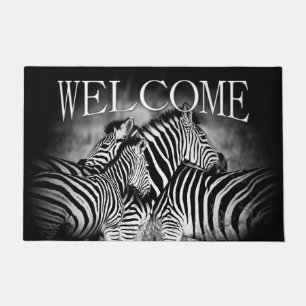 Dazzle of Zebra  Doormat