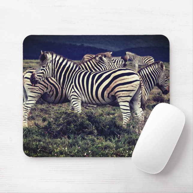 Dazzle Of Zebras Mouse Pad (With Mouse)