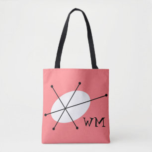 Dazzle Pink monogram all over tote Bag