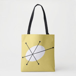 Dazzle Yellow all over tote black back